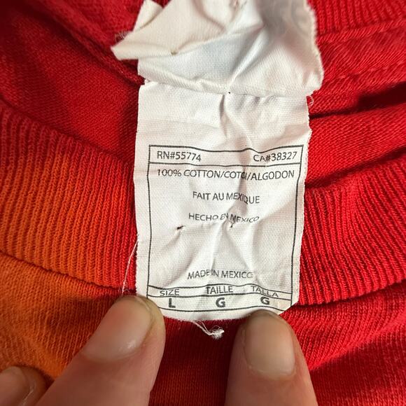 Dan Gibbons Turkey Trot Tie Dye Long Sleeve Shirt Large Alstyle #30 Hockey Tee - Picture 9 of 9